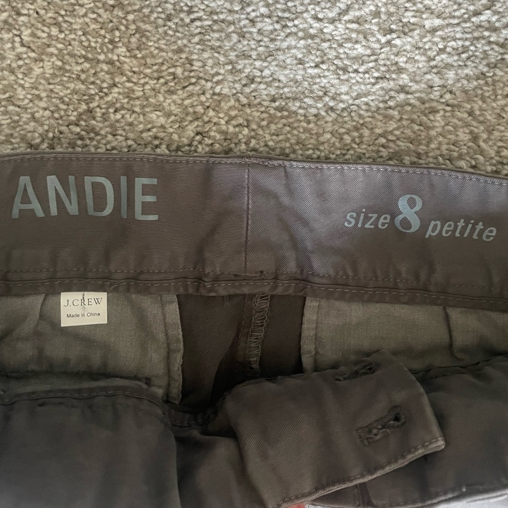 EUC J.Crew Gray Andie Chino 8P - Picture 2 of 4